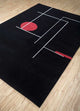 Wollteppich - 270 x 180 cm - schwarz