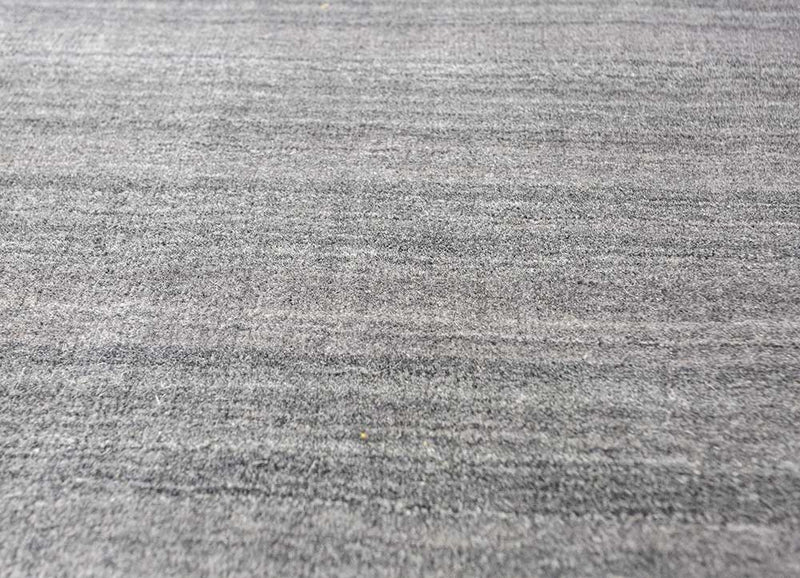 Wollteppich - 450 x 360 cm - grau