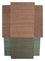 Sisalteppich sonderform  - 300 x 240 cm - mehrfarbig