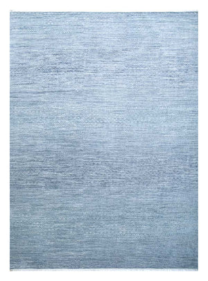 Wollteppich - 360 x 270 cm - hellblau