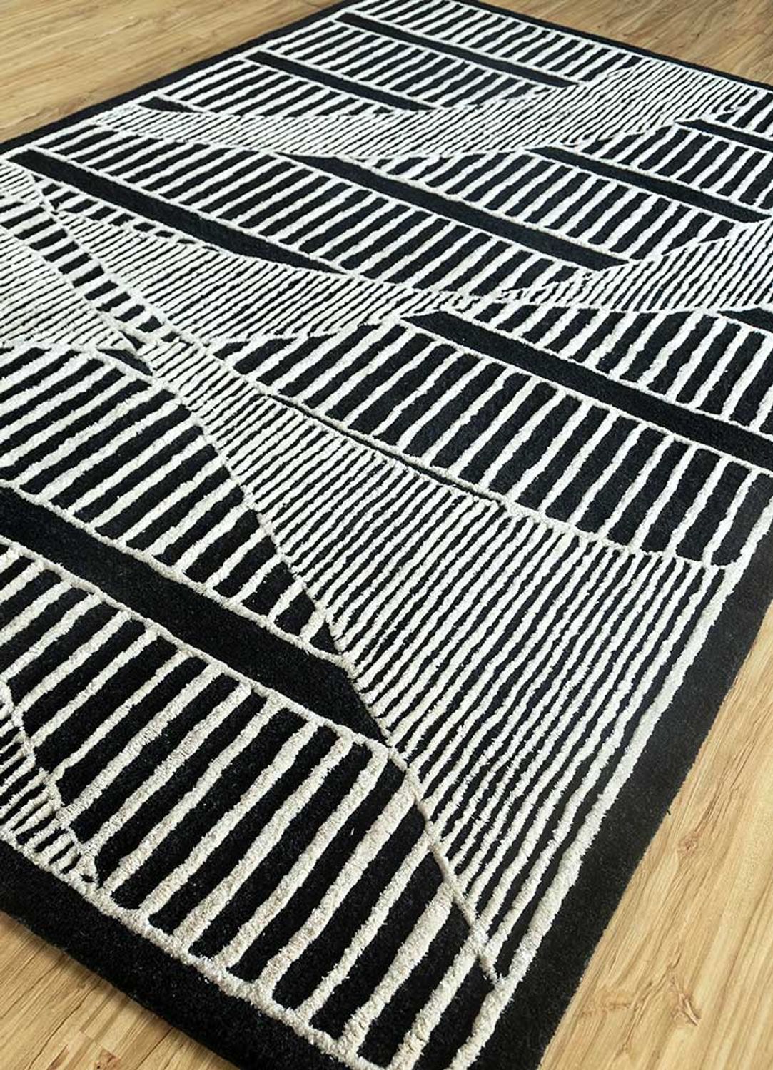 Wollteppich - 240 x 150 cm - mehrfarbig