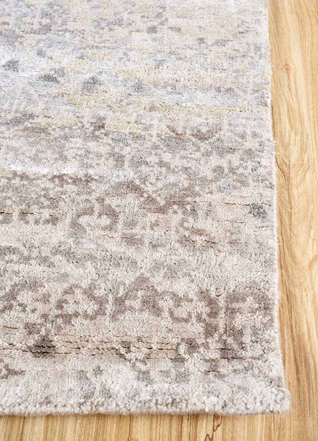 Wollteppich - 300 x 240 cm - grau