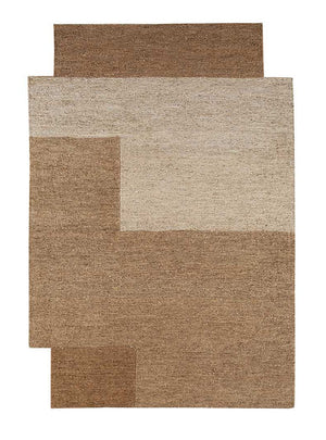 Designer Teppich sonderform  - 270 x 180 cm - beige