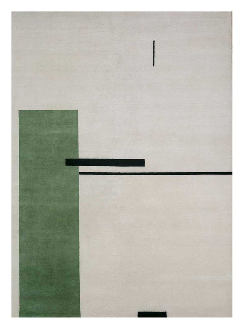 Wollteppich - 270 x 180 cm - hellgrau