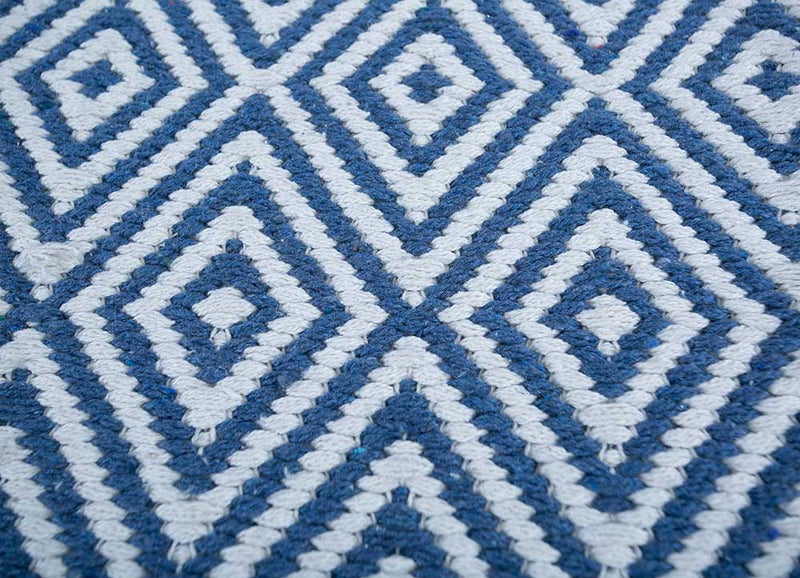 Kelim Teppich - Trendy - 180 x 120 cm - blau