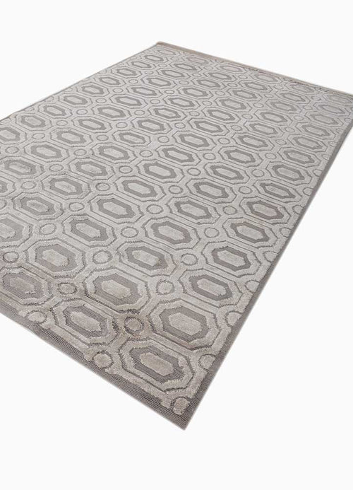 Designer Teppich - 270 x 180 cm - hellgrau