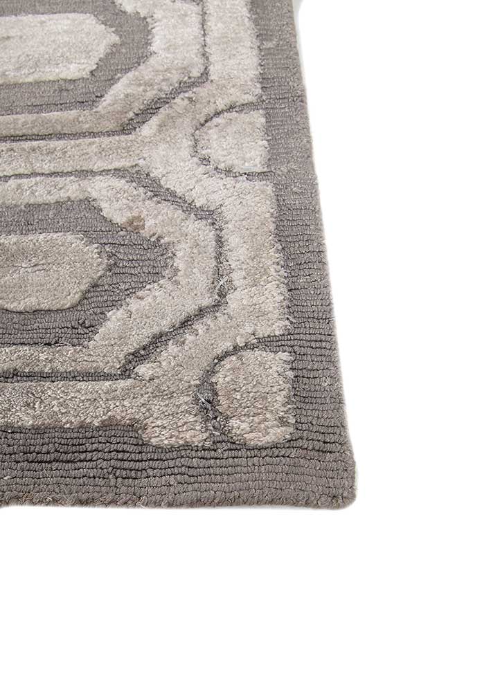 Designer Teppich - 270 x 180 cm - hellgrau