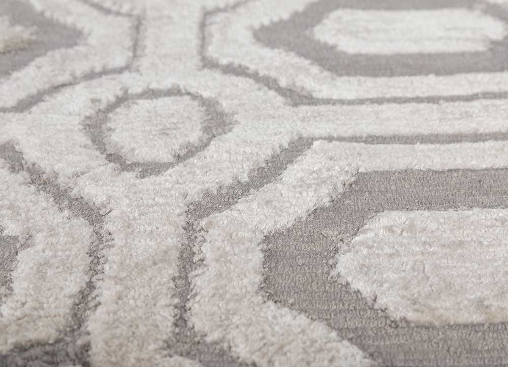 Designer Teppich - 270 x 180 cm - hellgrau