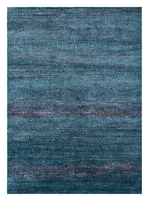 Tapis en laine - 270 x 180 cm - bleu foncé