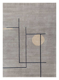 Tapis en laine - 300 x 240 cm - gris