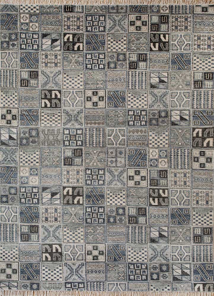 Wollteppich - 180 x 270 cm - blau