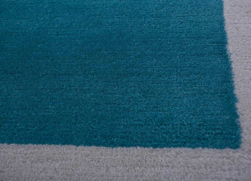 Wollteppich - 240 x 150 cm - dunkelgrau