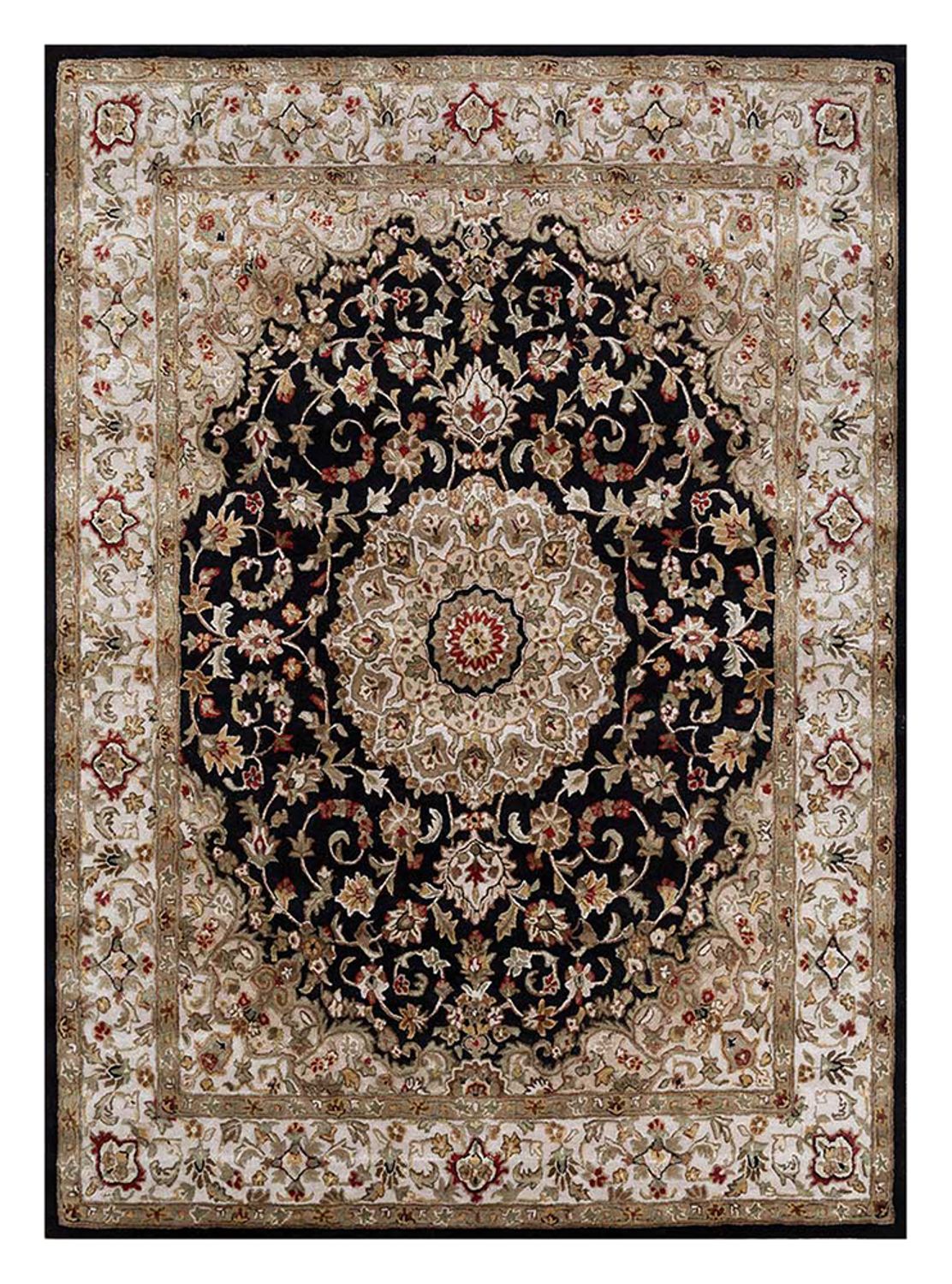 Wollteppich - 300 x 240 cm - dunkelblau