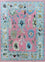 Wollteppich - 270 x 180 cm - rosa