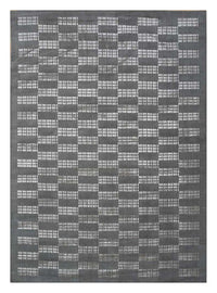 Tapis en laine - 270 x 180 cm - noir et blanc