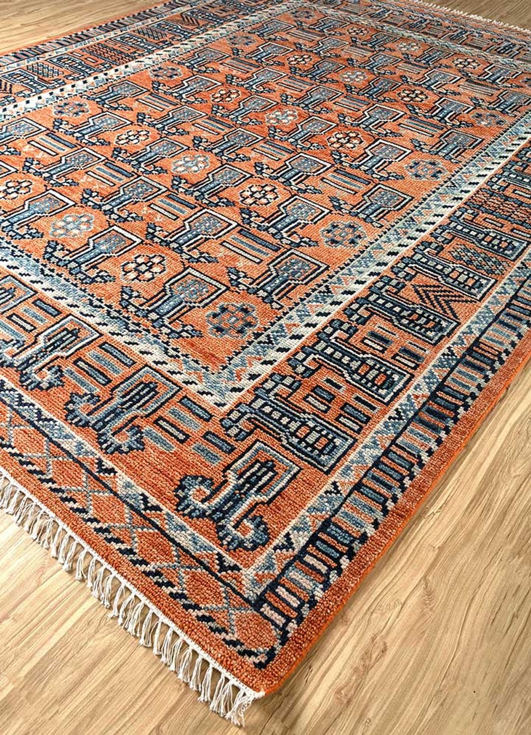 Wollteppich - 300 x 240 cm - hellrot