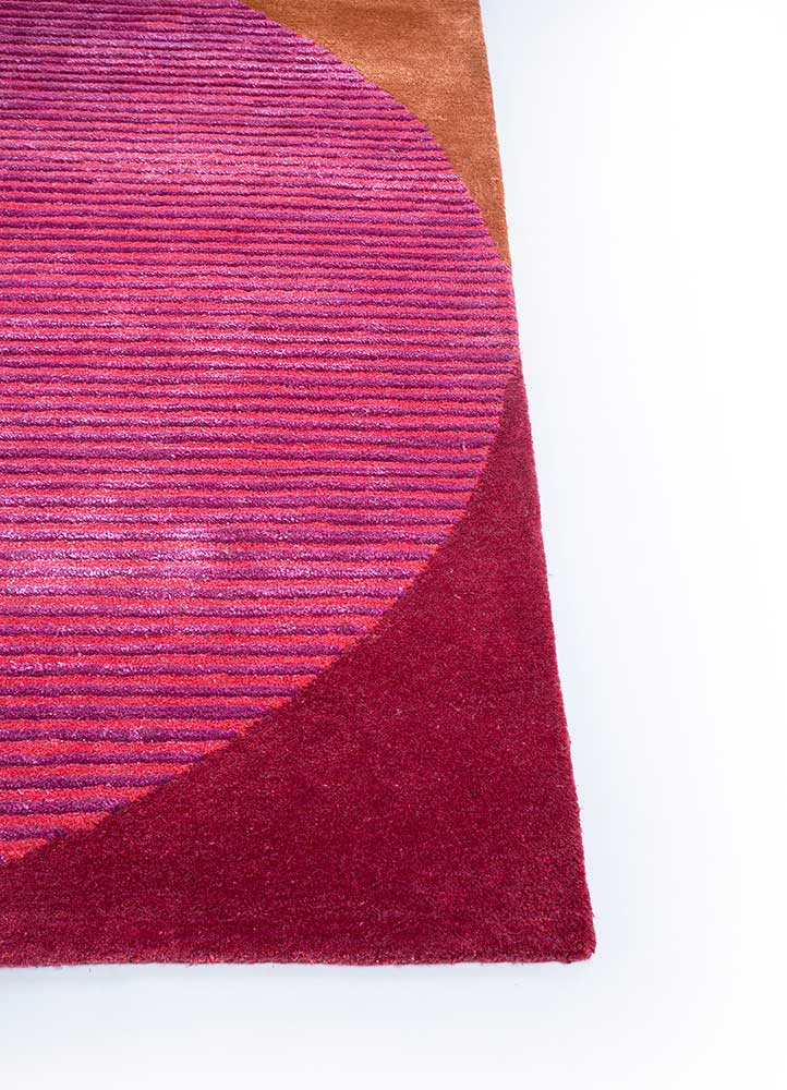 Wollteppich sonderform  - 270 x 180 cm - rosa