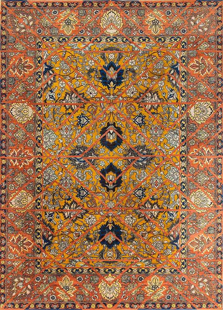 Wollteppich - 300 x 240 cm - gold