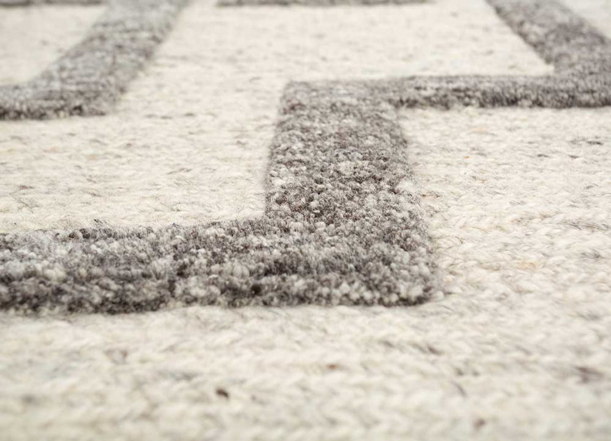 Wollteppich - 300 x 240 cm - braun