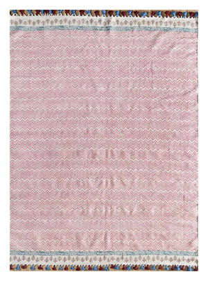 Kelim Teppich - Trendy - 300 x 180 cm - rosa