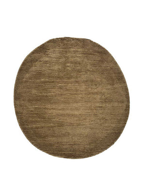 Tapis en laine originale  - 210 x 165 cm - beige foncé