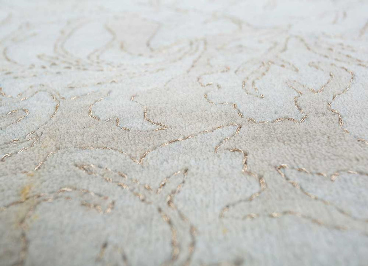 Wollteppich - 300 x 240 cm - hellgrau