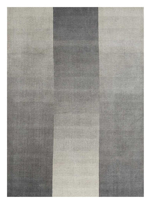 Wollteppich - 270 x 180 cm - silber