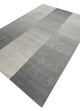 Wollteppich - 270 x 180 cm - silber