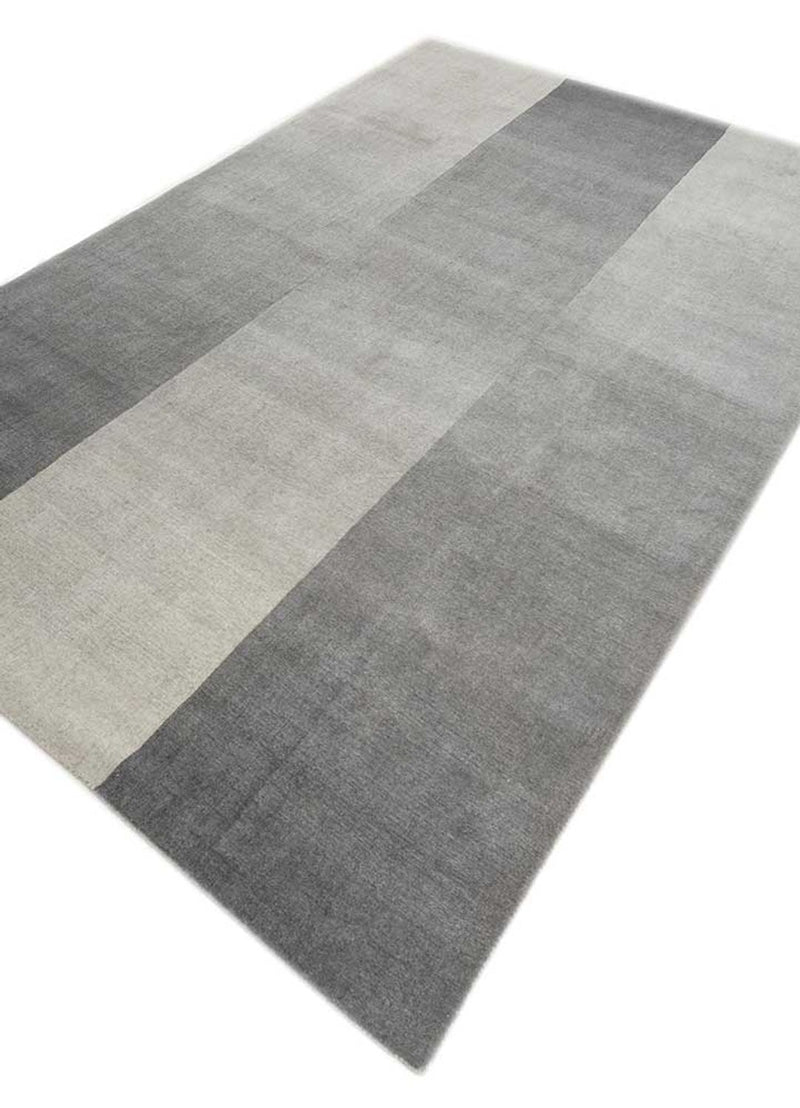 Wollteppich - 270 x 180 cm - silber