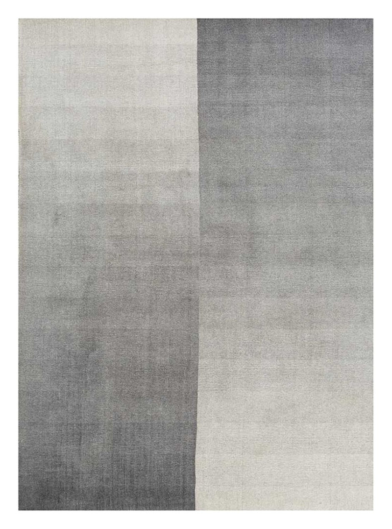Wollteppich - 270 x 180 cm - silber
