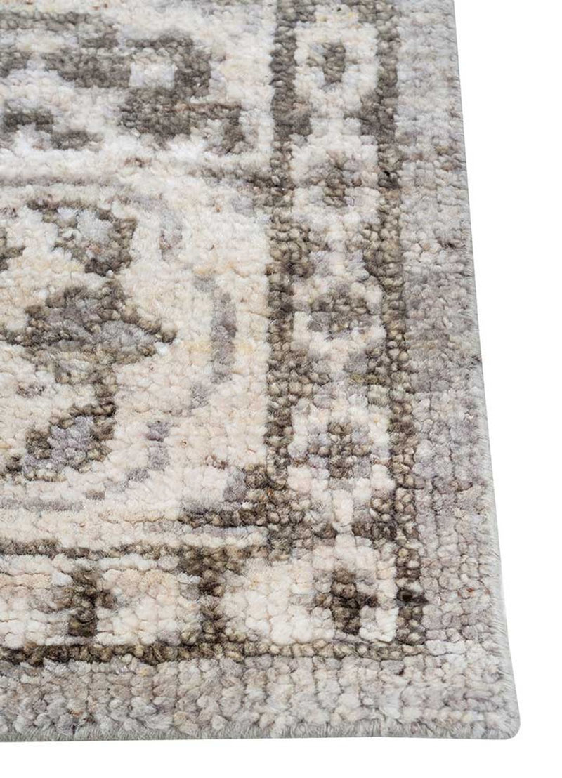 Wollteppich - 300 x 240 cm - silber