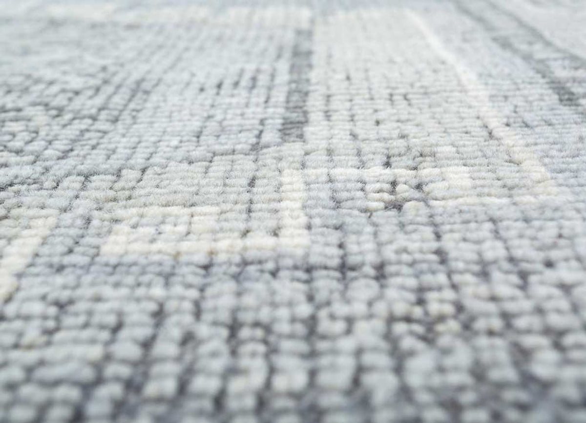 Wollteppich - 240 x 150 cm - grau