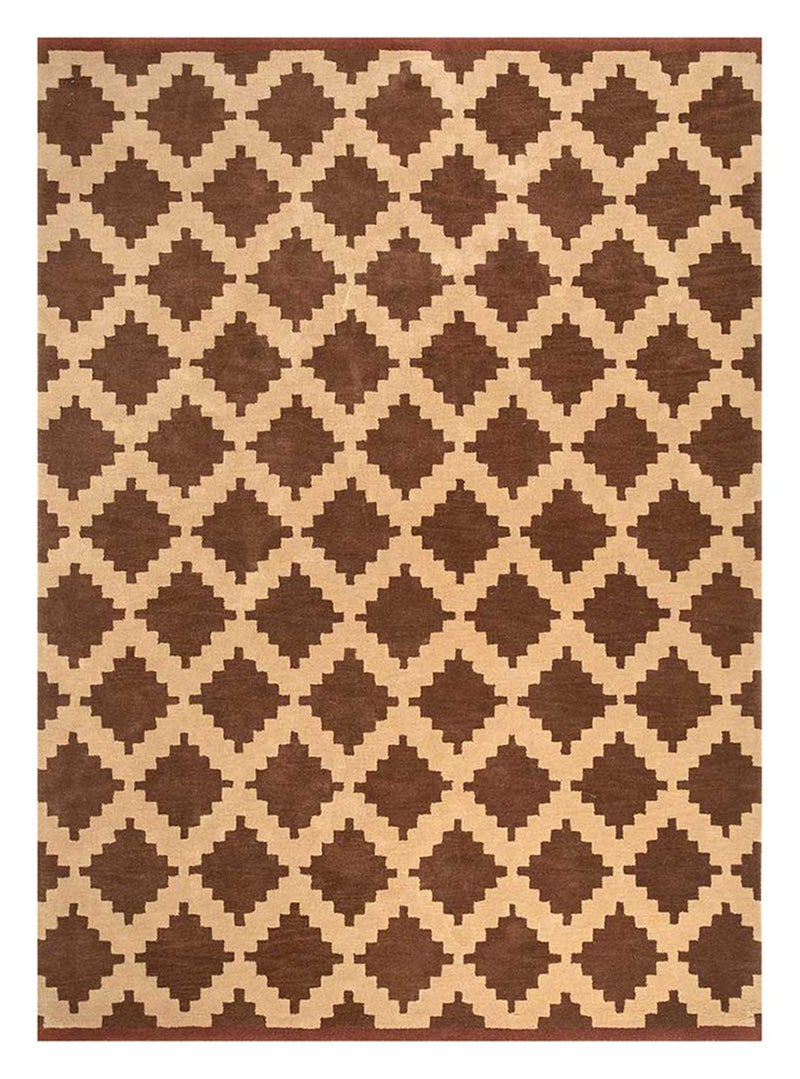 Wollteppich - 270 x 210 cm - braun