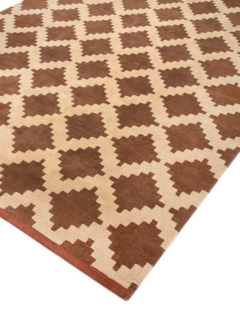 Wollteppich - 270 x 210 cm - braun