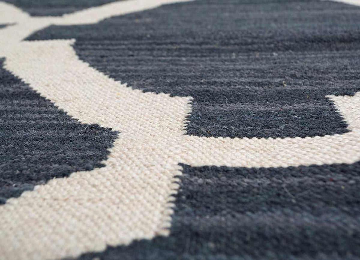 Wollteppich - 240 x 150 cm - anthrazit