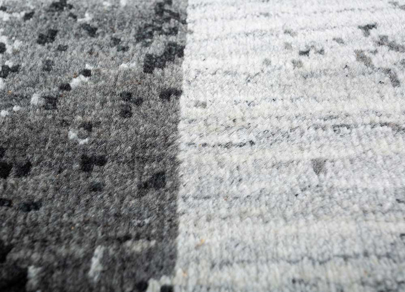 Wollteppich - 240 x 150 cm - grau