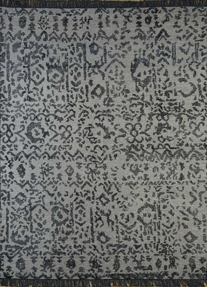 Wollteppich - 300 x 150 cm - grau