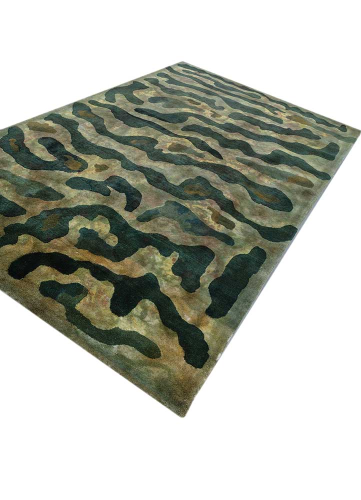 Wollteppich - 270 x 180 cm - grün