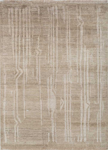Designer Teppich - 300 x 240 cm - beige