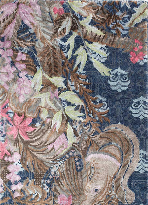 Designer Teppich - 90 x 60 cm - mehrfarbig