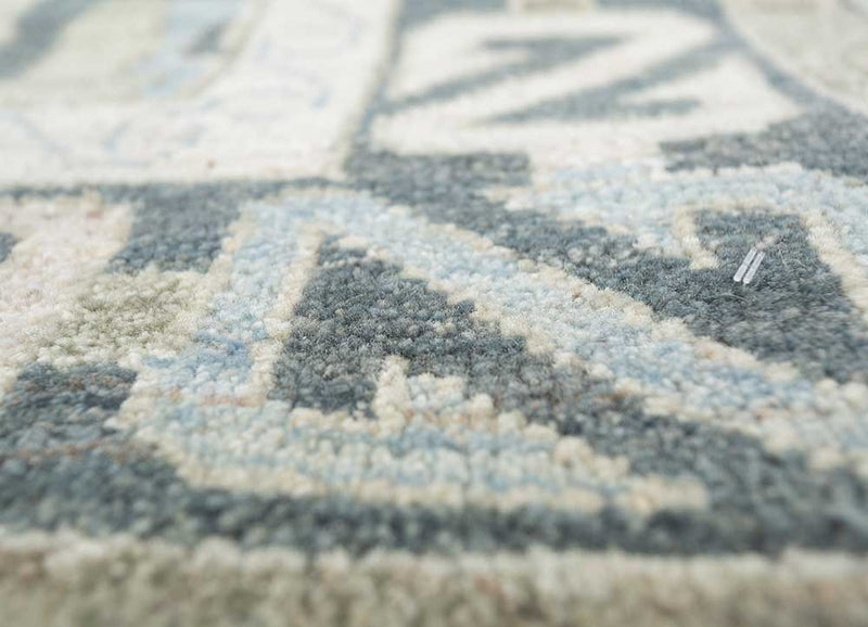 Wollteppich - 300 x 240 cm - blau