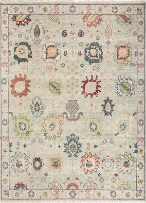 Wollteppich - 300 x 240 cm - grün