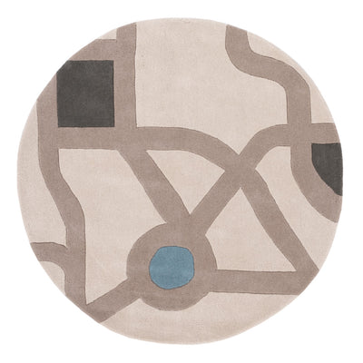 Ville Rue de Jeu Tapis Enfant Rond