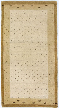 Tapis Gabbeh - Indus - 136 x 72 cm - beige