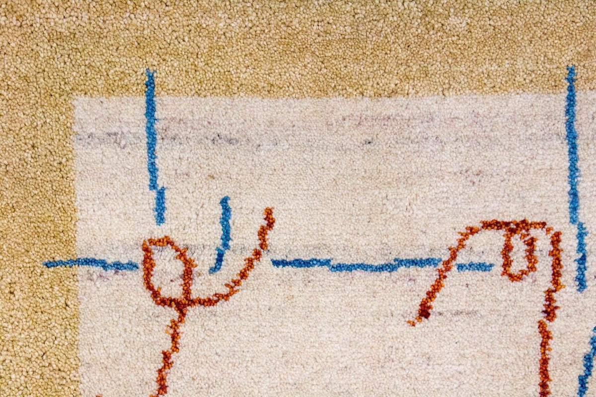 Gabbeh Teppich - Indus 140 x 70 cm - beige