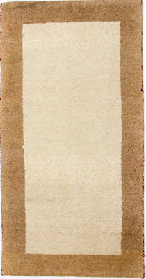Gabbeh Teppich - Indus 132 x 68 cm - beige