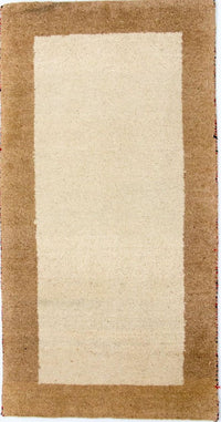 Tappeto Gabbeh - Indus - 132 x 68 cm - beige