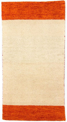 Tapis Gabbeh - Indus - 140 x 70 cm - beige
