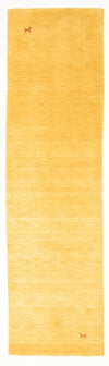 Gabbeh Indo Tappeto - Tappeto di lana - oro - Passatoia / Oro / 80 x 200 cm Passatoia