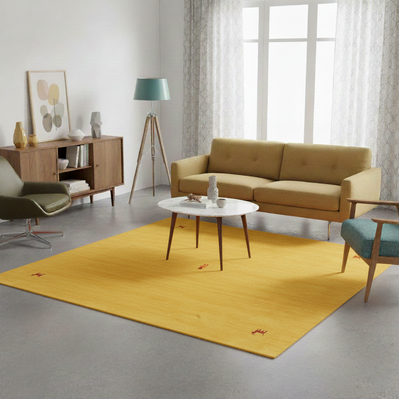 Tapis Gabbeh indien Tapis Sahara - Tapis en laine